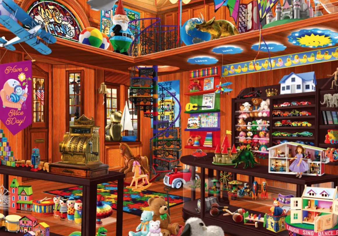 Bluebird Puzzle De verborgen speelgoedwinkel - puzzel van 1000 stukjes
