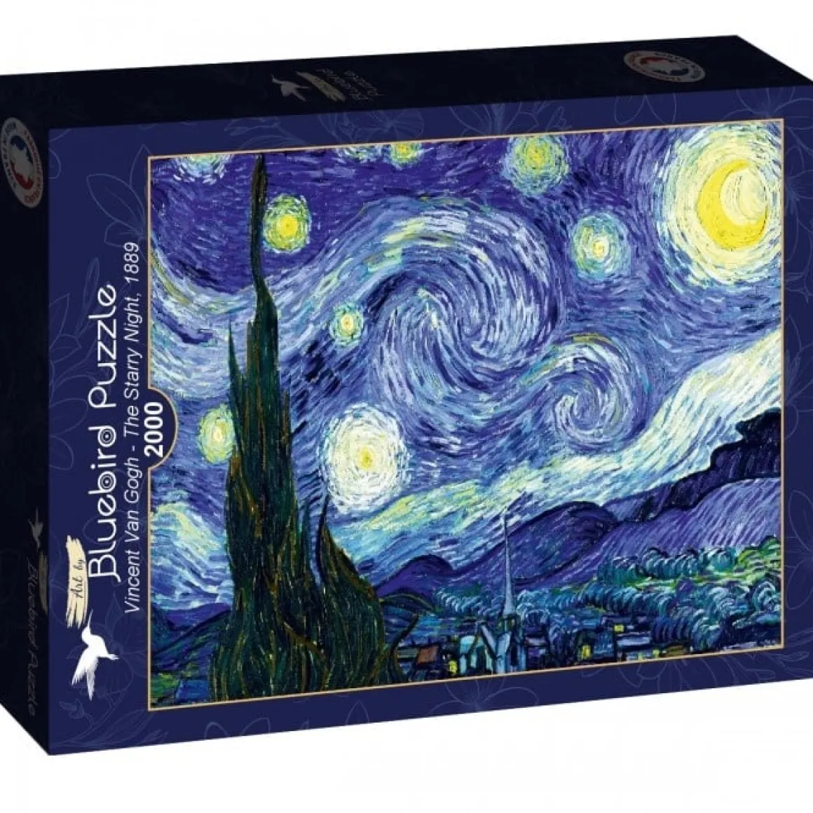 Bluebird Puzzle Vincent Van Gogh - Sterrennacht, 1889- puzzel van 2000 stukjes