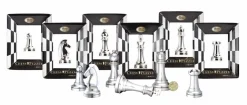 Cast Puzzle Loper Zilver- Schaakstuk - breinbreker
