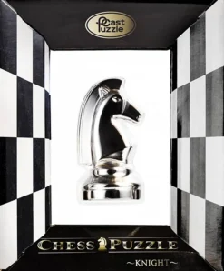 Cast Puzzle Paard Zilver - Schaakstuk - Cast breinbreker