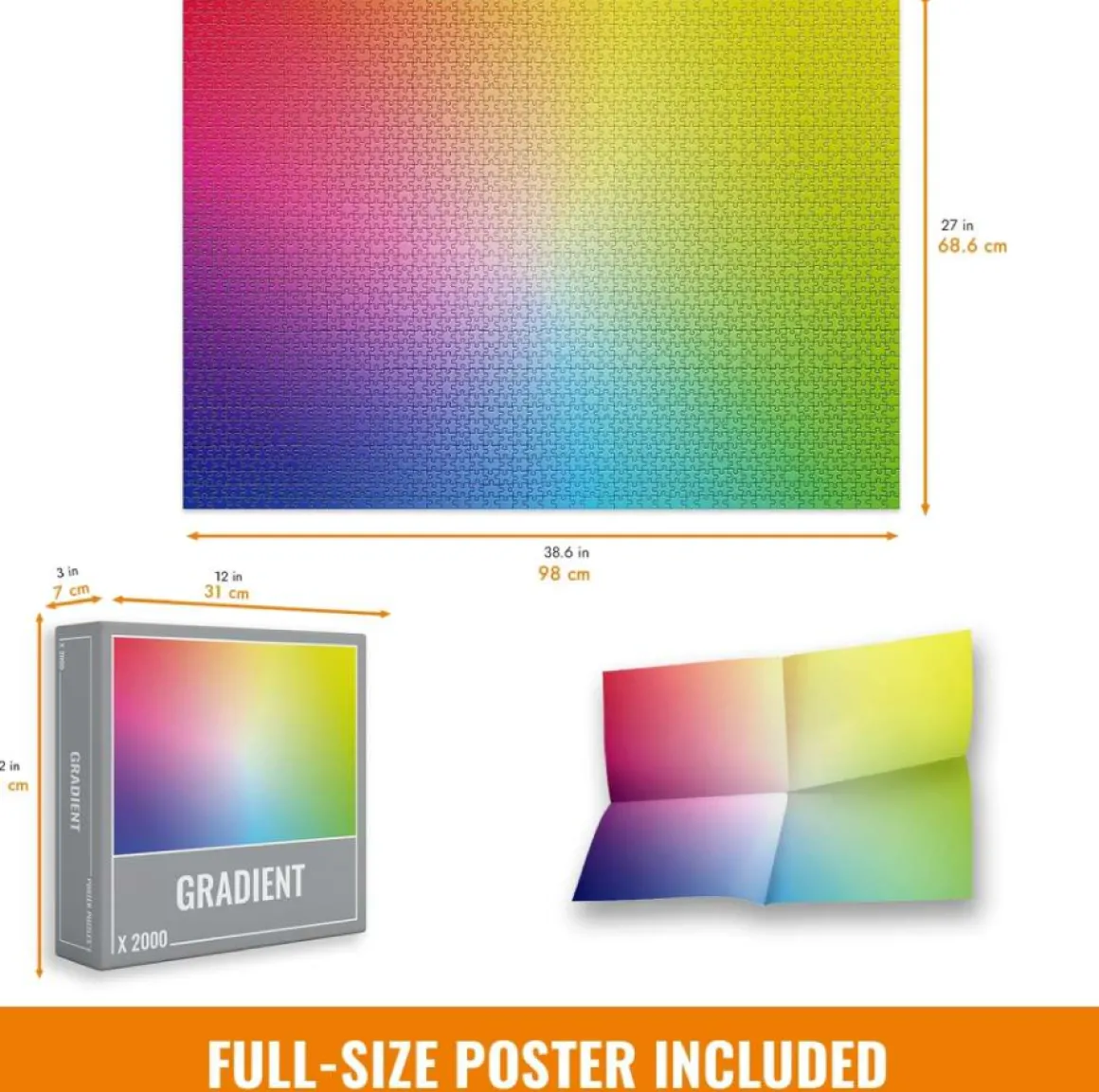 Cloudberries Gradient - puzzel van 2000 stukjes