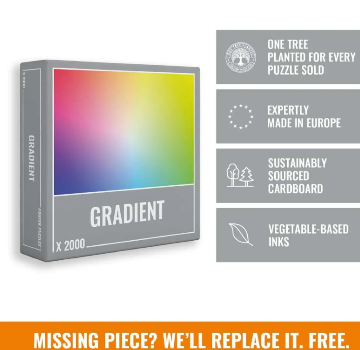 Cloudberries Gradient - puzzel van 2000 stukjes