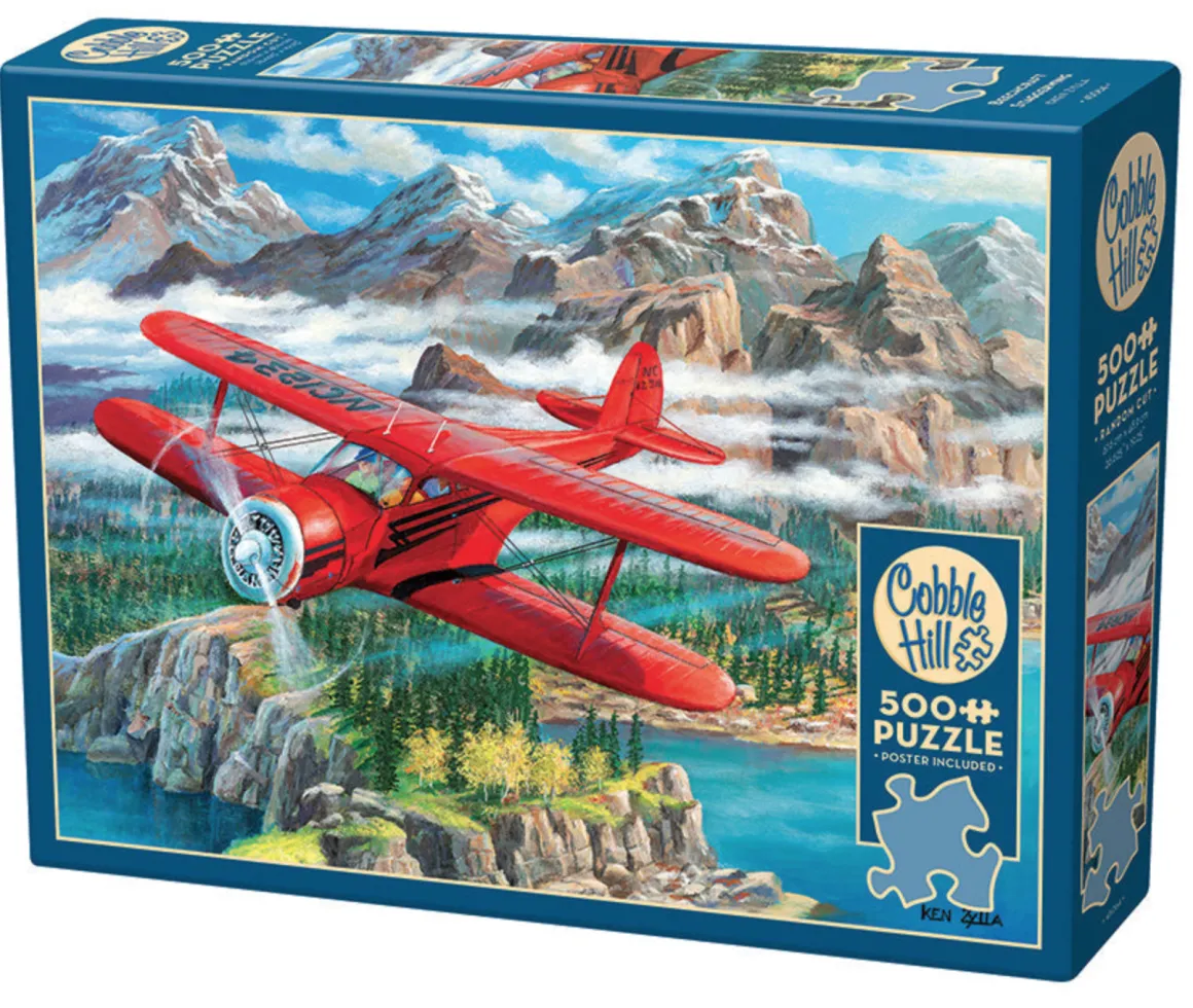 Cobble Hill Beechcraft Stagerwind - puzzel van 500 XL stukjes