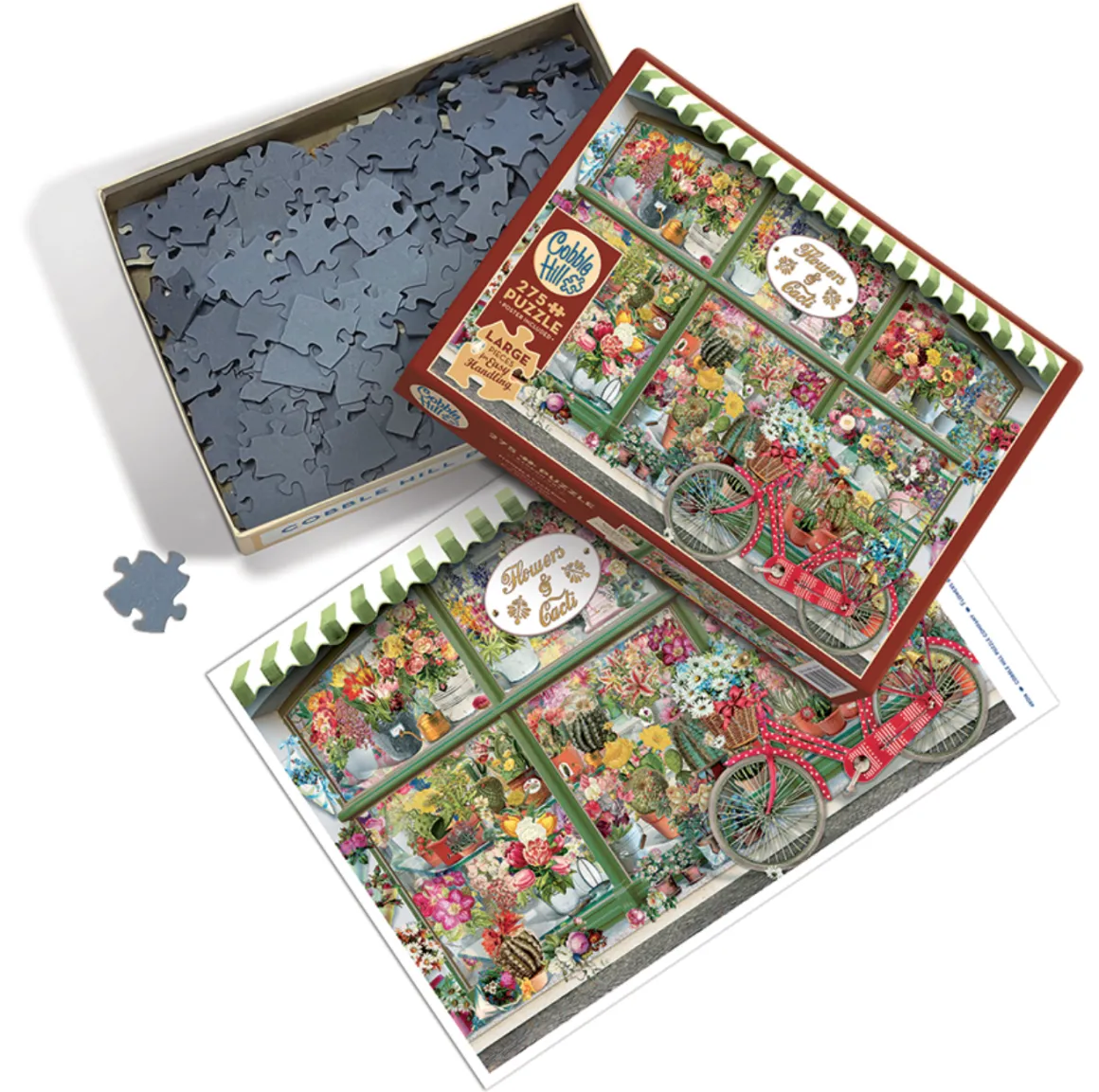 Cobble Hill Bloemen- en cactuswinkel - puzzel van 275 XXL stukjes