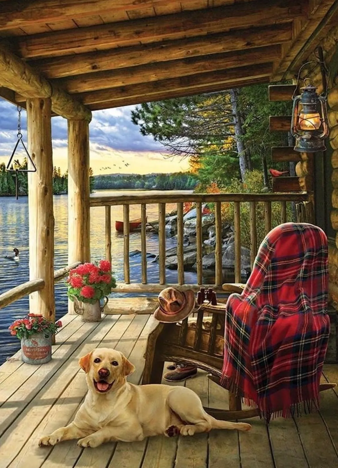 Cobble Hill Cabin Porch - puzzel van 1000 stukjes