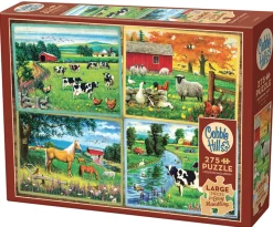 Cobble Hill Country Friends - puzzel van 275 XXL stukjes