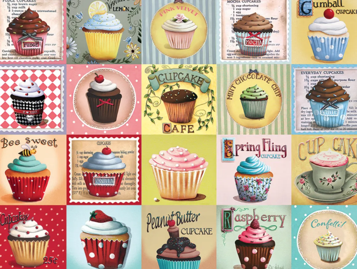 Cobble Hill Cupcake Cafe - puzzel van 275 XXL stukjes