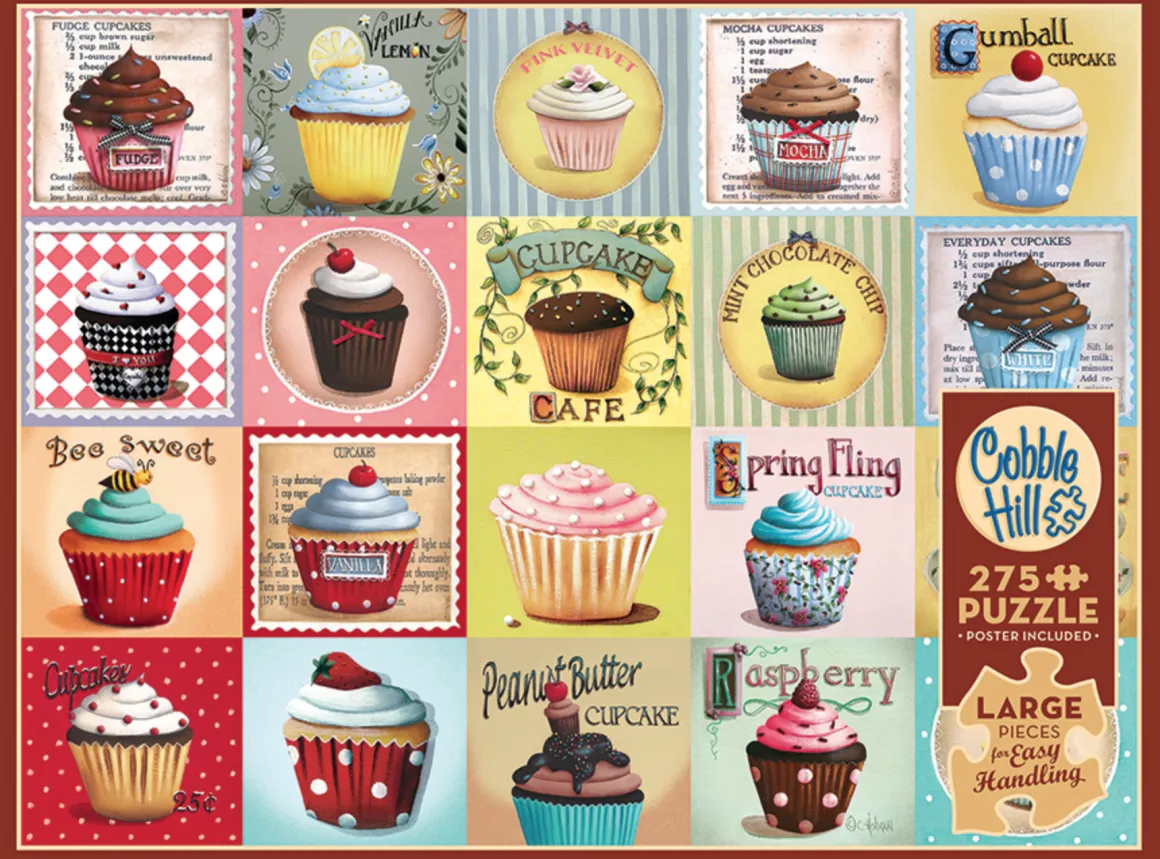 Cobble Hill Cupcake Cafe - puzzel van 275 XXL stukjes