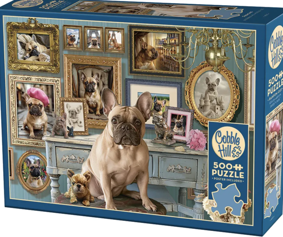 Cobble Hill De Franse Bulldog - puzzel van 500 XL stukjes
