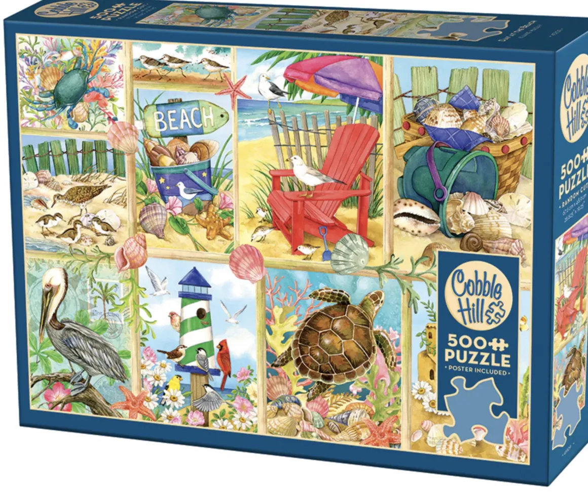 Cobble Hill Een dag op het strand - puzzel van 500 XL stukjes