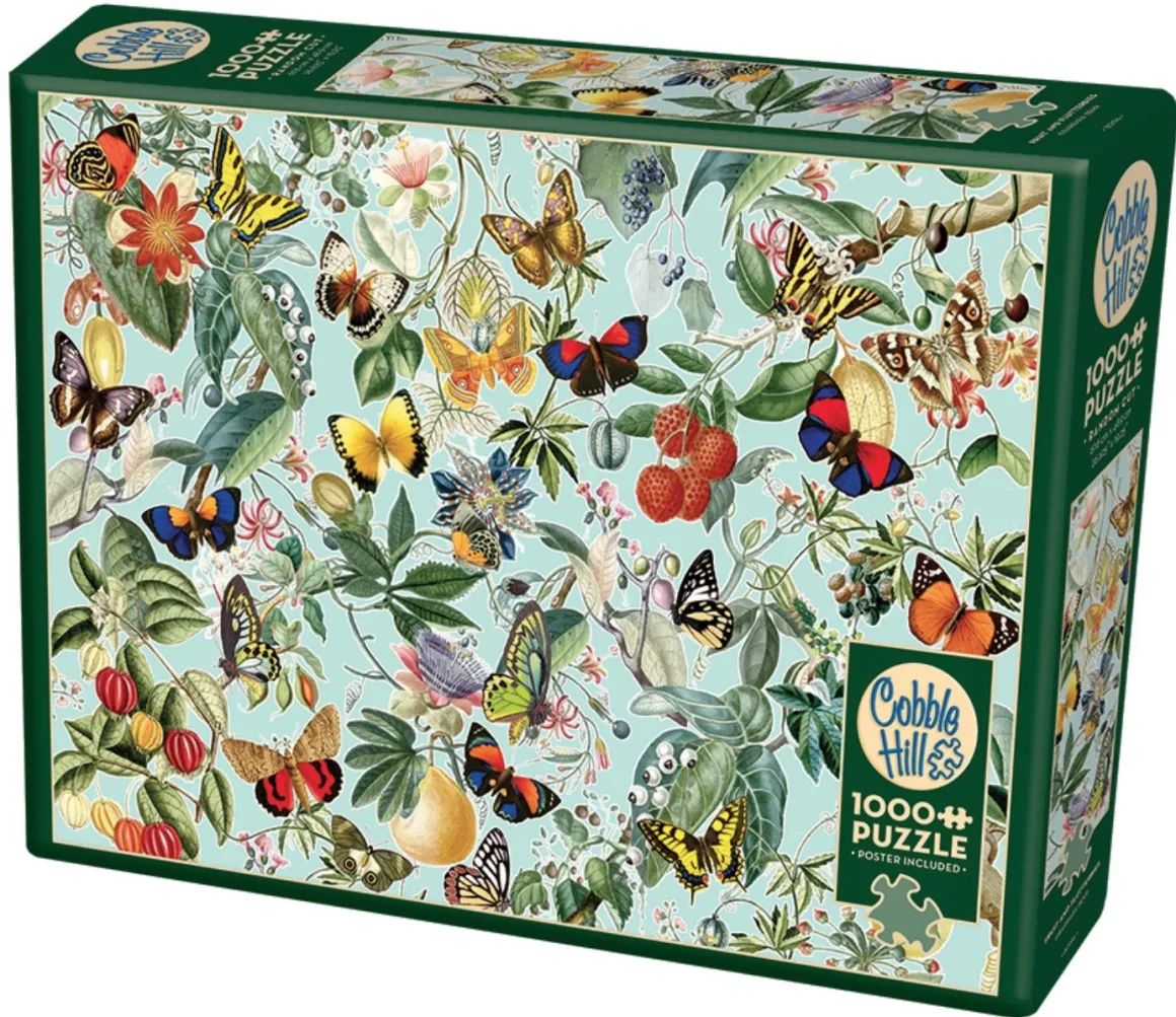 Cobble Hill Fruit en vlinders - puzzel van 1000 stukjes