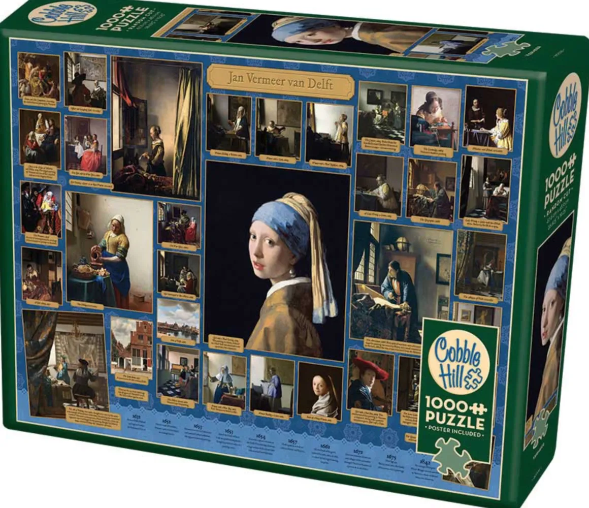 Cobble Hill Het leven Vermeer - puzzel van 1000 stukjes