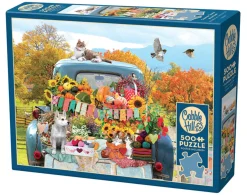 Cobble Hill Pick-up Truck in de herfst - puzzel van 500 XL stukjes