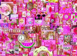 Cobble Hill Roze - puzzel van 1000 stukjes