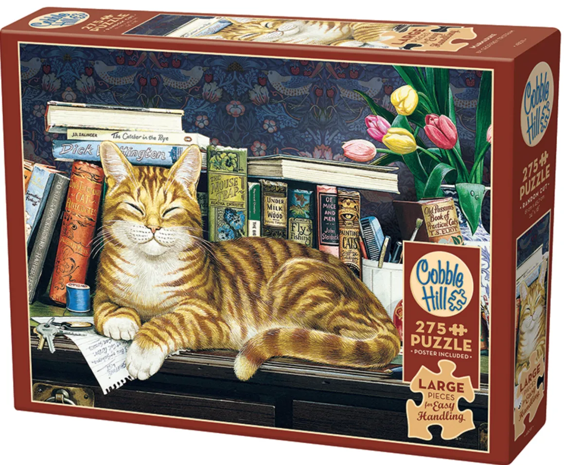 Cobble Hill Slapende kat - puzzel van 275 XXL stukjes