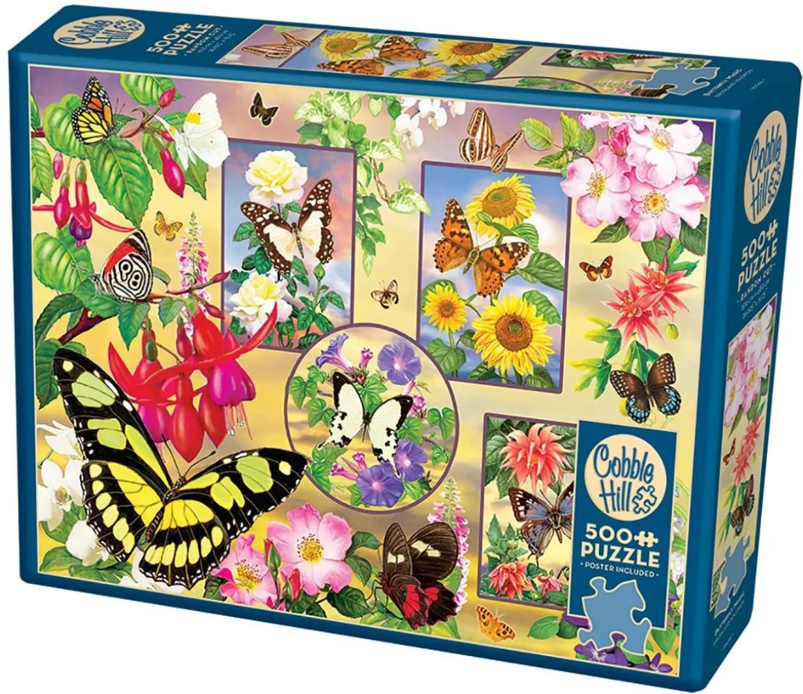 Cobble Hill Vlinder Magie - puzzel van 500 XL stukjes