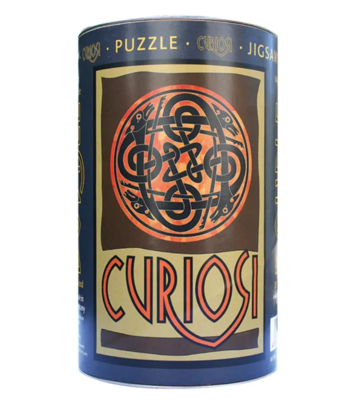 Curiosi Honden - Dubbelzijdige Ronde puzzel in hout - 88 stukjes