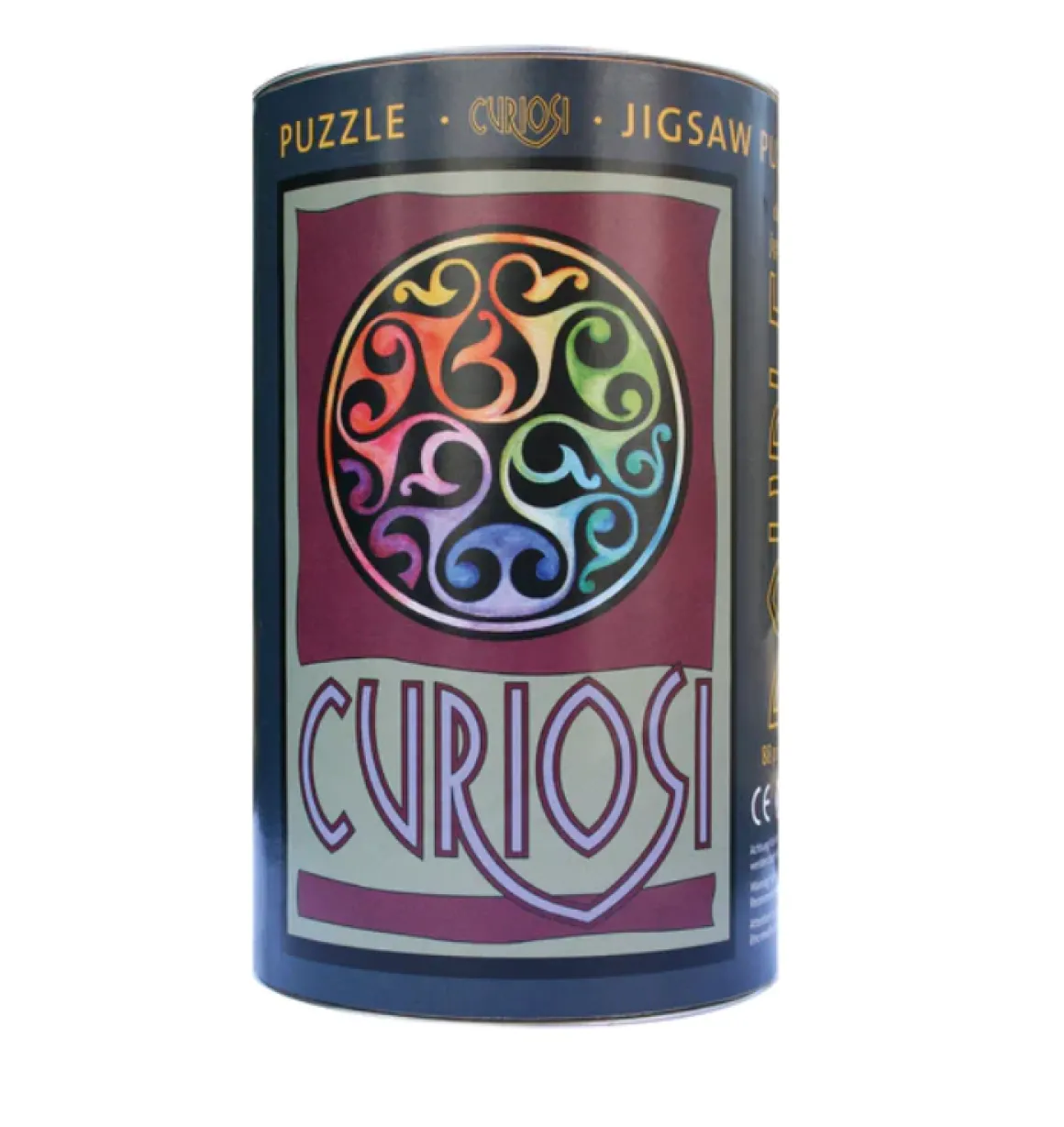 Curiosi Knoppen - Dubbelzijdige Ronde puzzel in hout - 88 stukjes