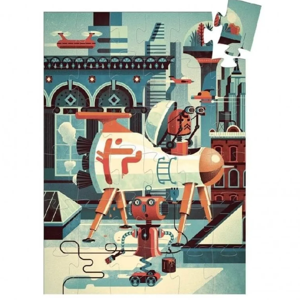 Djeco Bob de Robot - puzzel van 36 stukjes