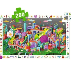 Djeco Crazy Town - Observatie puzzel van 200 stukjes