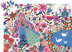 Djeco De prinses en de pauw - puzzel van 36 stukjes