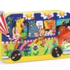 Djeco De regenboog bus - 16 stukjes