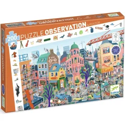 Djeco De stad - Observatie puzzel van 200 stukjes