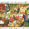 Djeco Drukte op de manege - puzzel van 200 stukjes