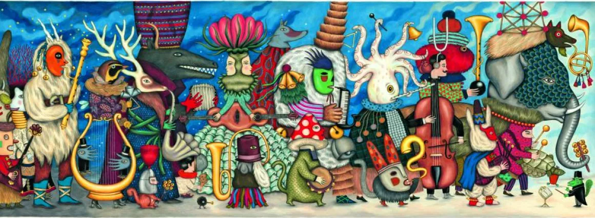 Djeco Fantastisch orkest - puzzel van 500 stukjes