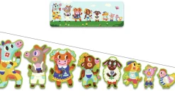 Djeco Groot en klein op de boerderij - 8 puzzels van 2 stukjes