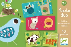 Djeco Puzzel duo - Ons huis - 10 x 2 stukjes