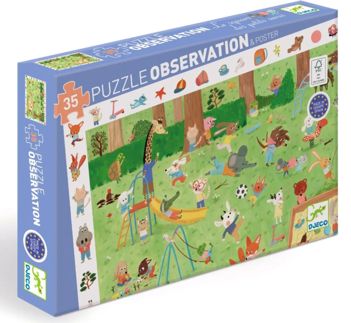 Djeco Vriendjestuin - puzzel van 35 stukjes