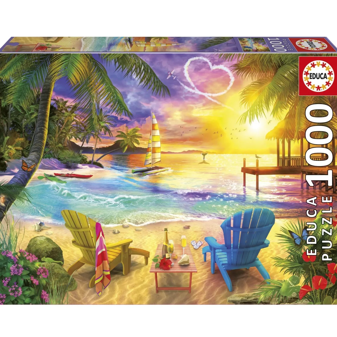 Educa Liefdesstrand - puzzel 1000 stukjes