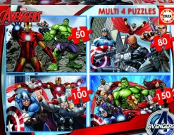 Educa Avengers - 4 puzzels van 50/80/100/150 stukjes