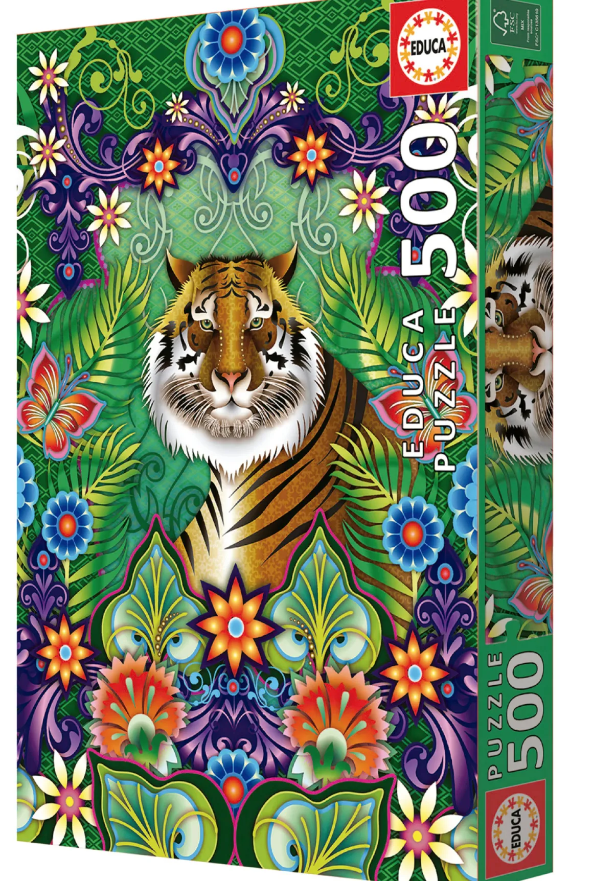 Educa Bengaalse Tijger Grafisch - legpuzzel van 500 stukjes