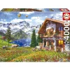 Educa Chalet in de Alpen - puzzel van 4000 stukjes