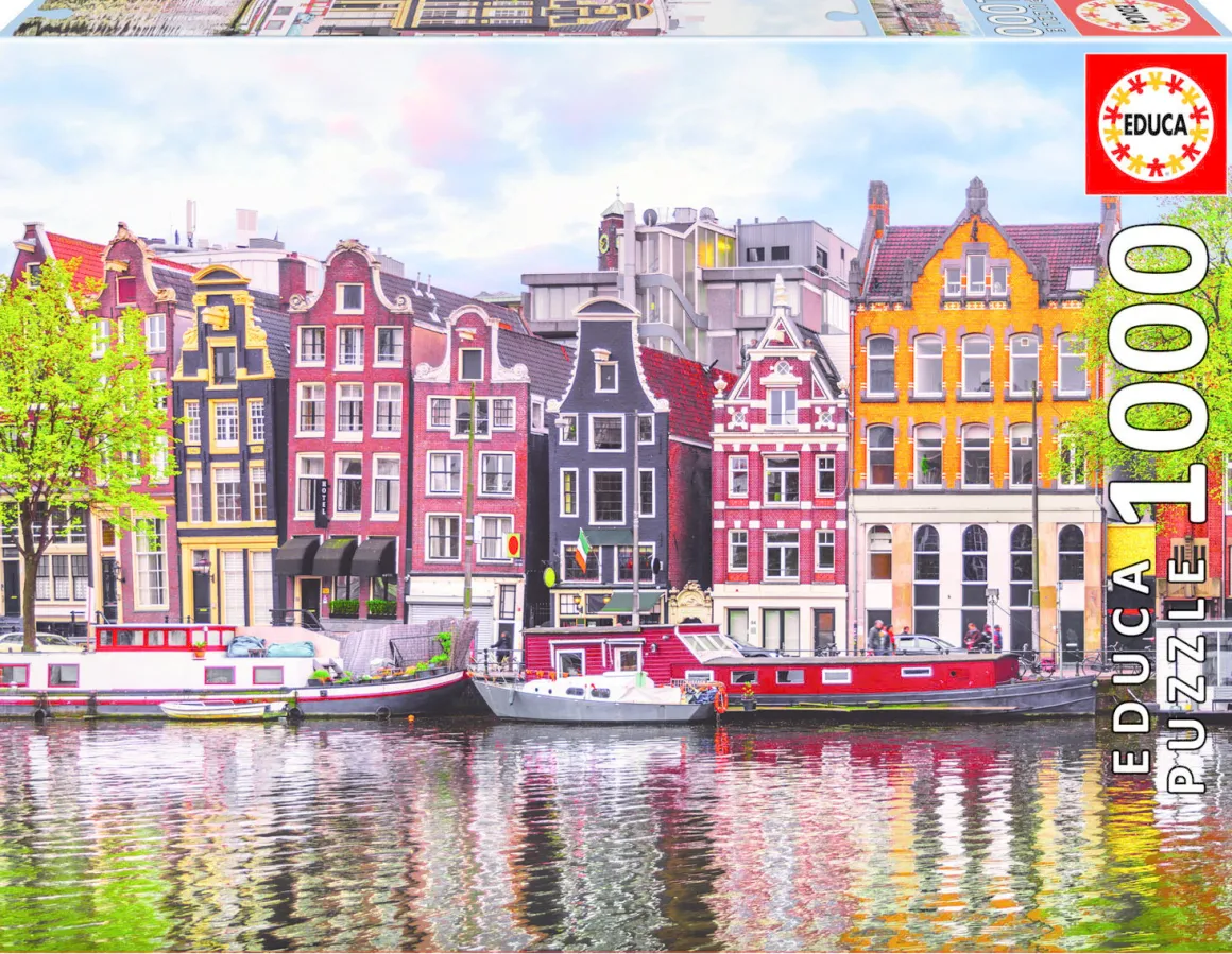 Educa Dansende huizen in Amsterdam - puzzel 1000 stukjes