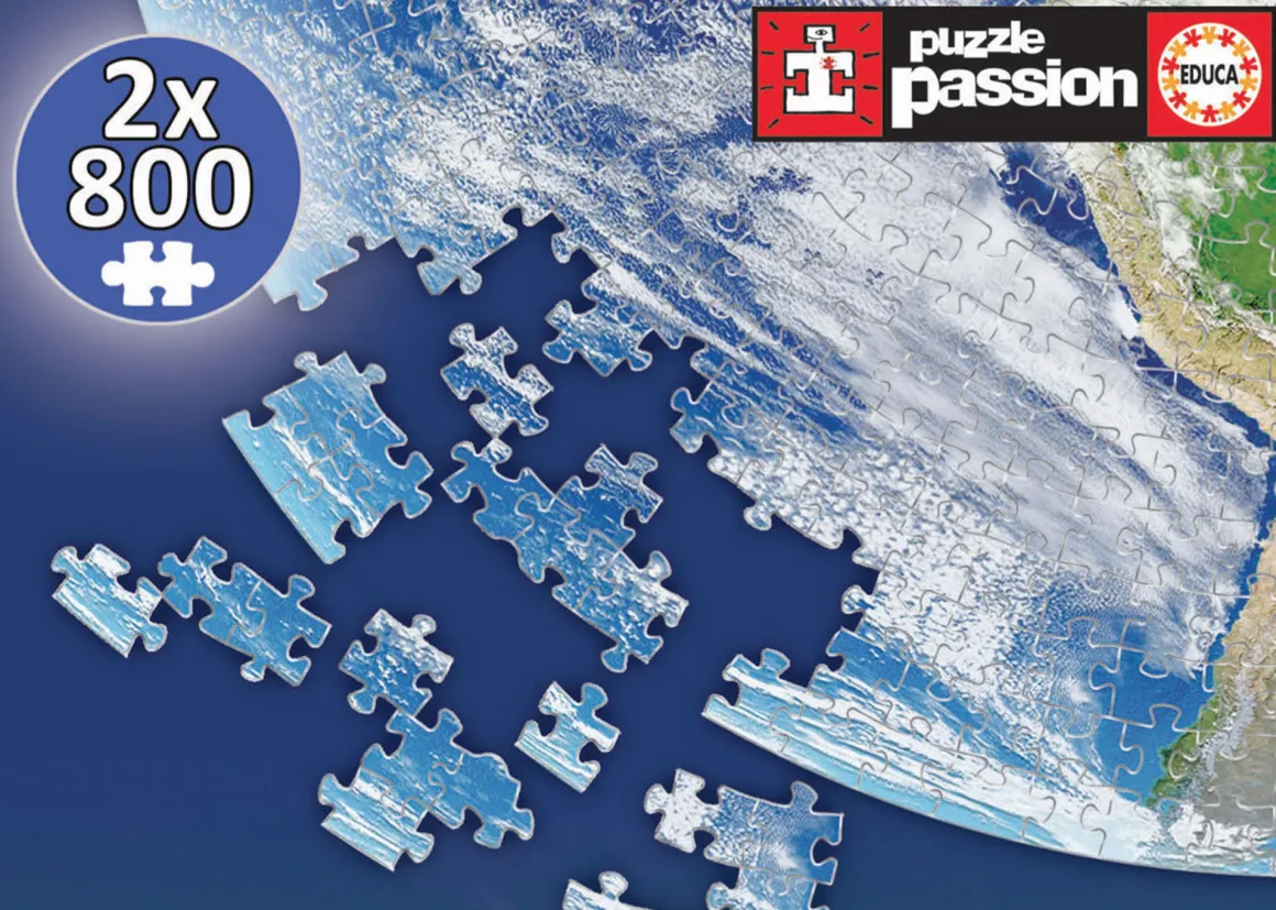 Educa De aarde - 2 Cirkelvormige puzzels - 800 stukjes