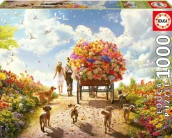 Educa De Bloemenkar - puzzel 1000 stukjes