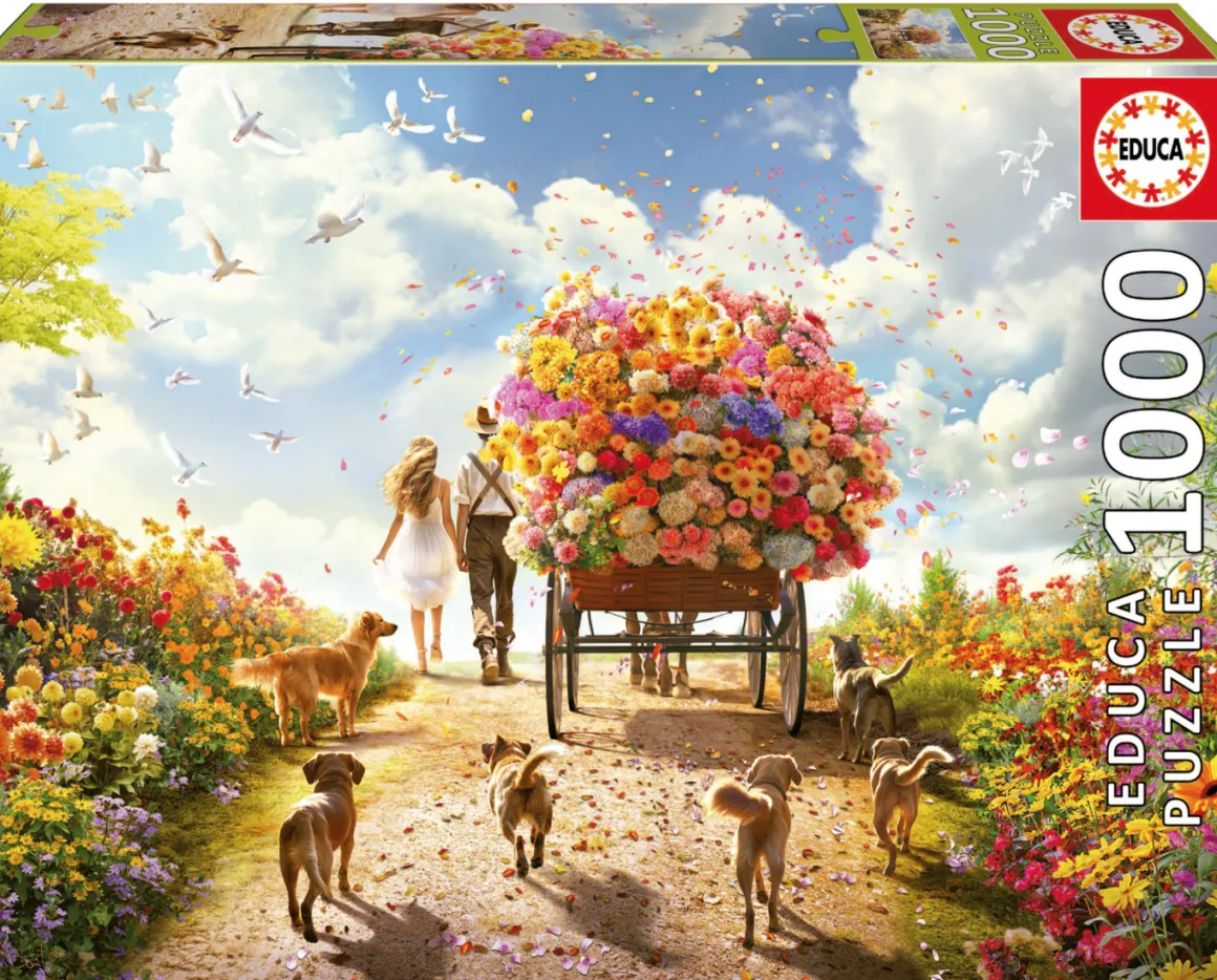 Educa De Bloemenkar - puzzel 1000 stukjes