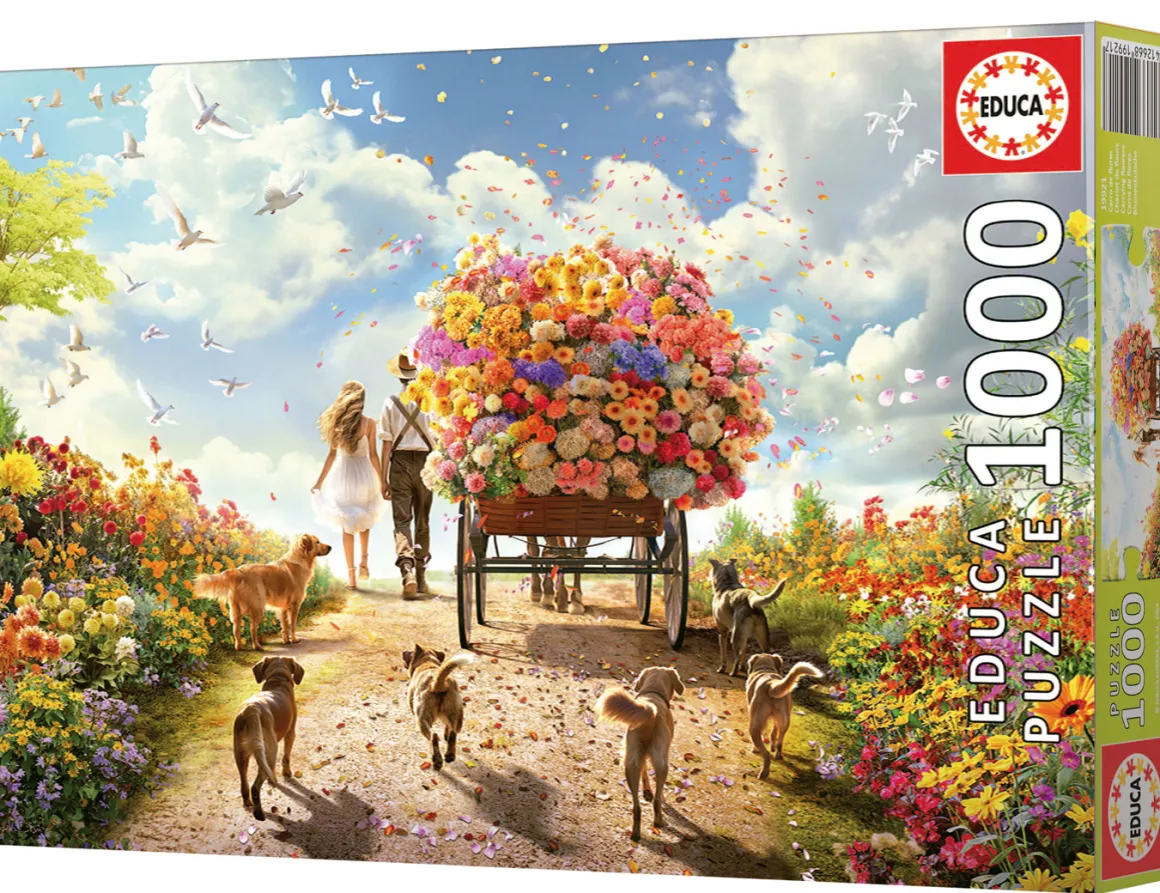Educa De Bloemenkar - puzzel 1000 stukjes