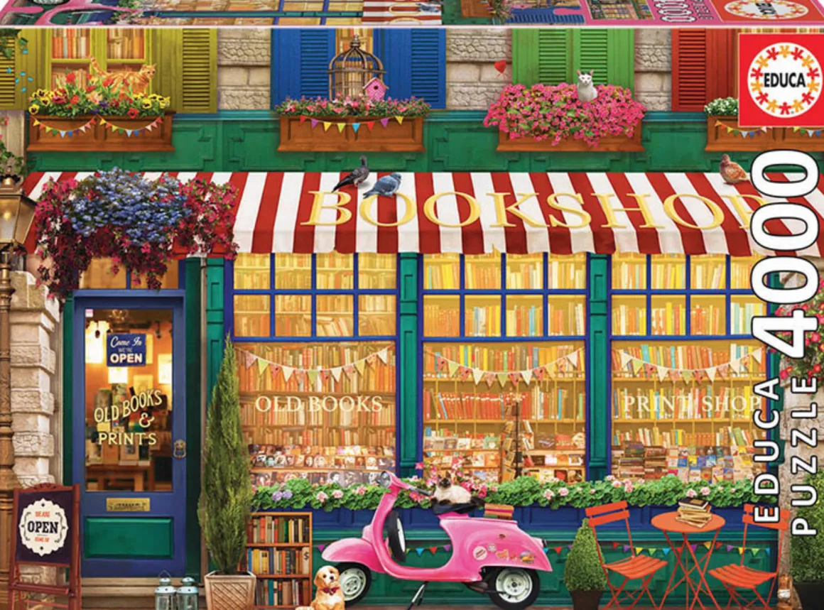 Educa De vintage boekhandel - puzzel van 4000 stukjes