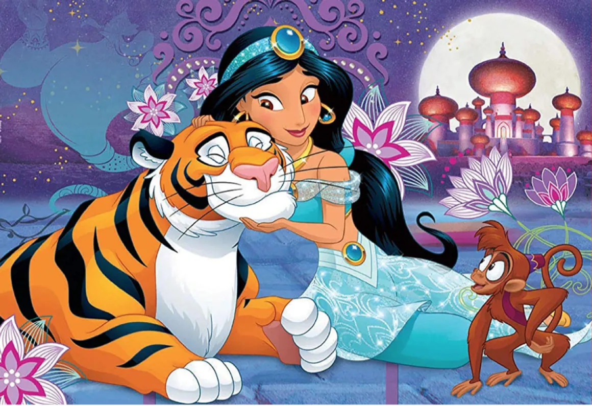 Educa Disney prinsessen - Ariël en Jasmine - 2 x 48 stukjes
