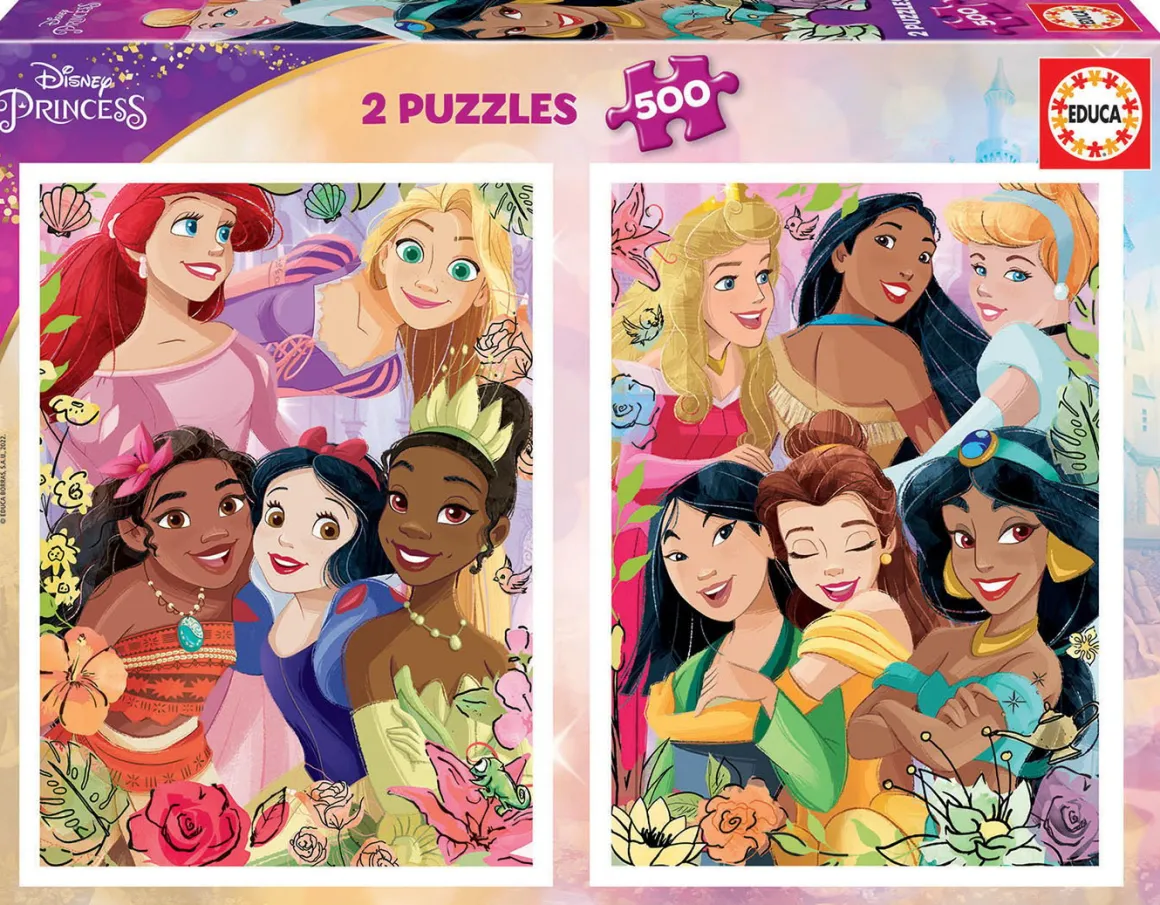Educa Disney Prinsessen - 2 x 500 stukjes legpuzzel