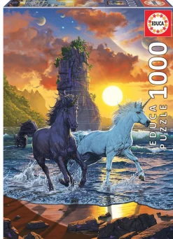 Educa Eenhoorns op het strand - legpuzzel van 1000 stukjes