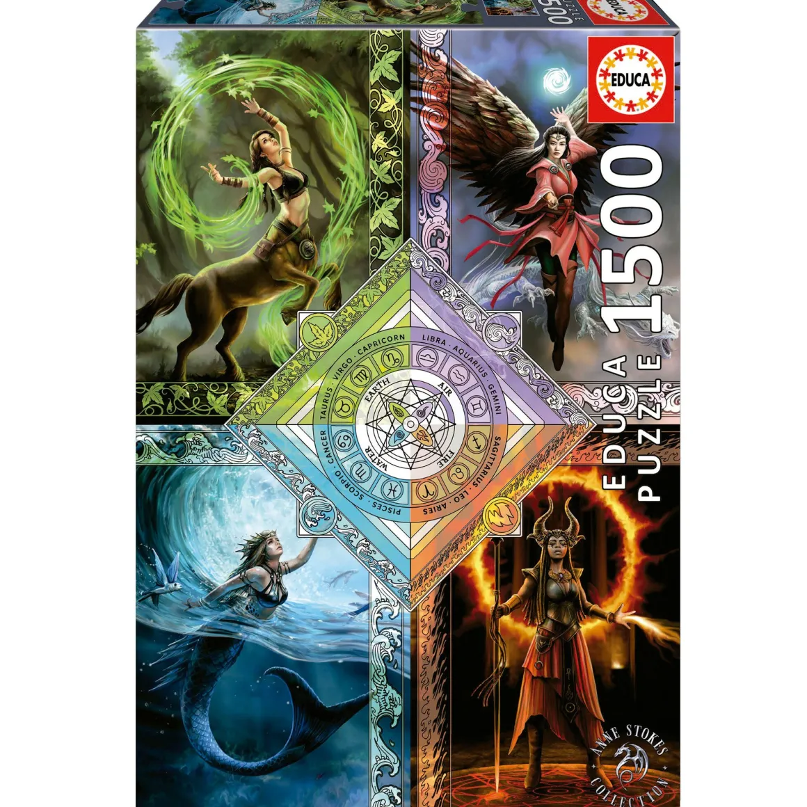 Educa Elemental Magic Star Chart - Anne Stokes - legpuzzel van 1500 stukjes
