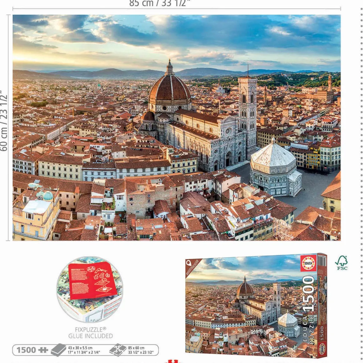 Educa Firenze - legpuzzel van 1500 stukjes