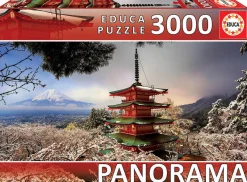 Educa Fuji berg en de Chureito Pagode in Japan - puzzel van 3000 stukjes