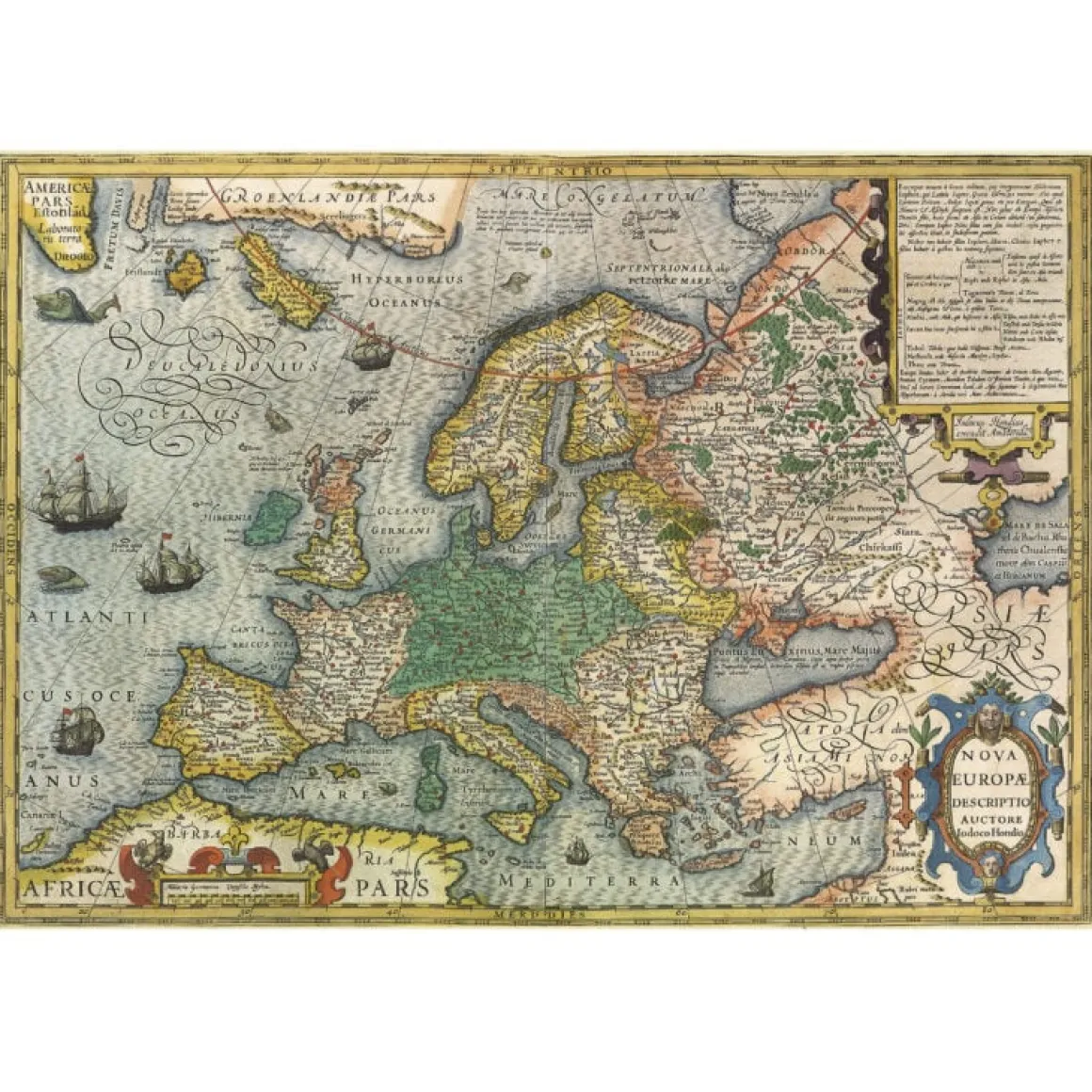 Educa Kaart van Europa - puzzel 1000 stukjes