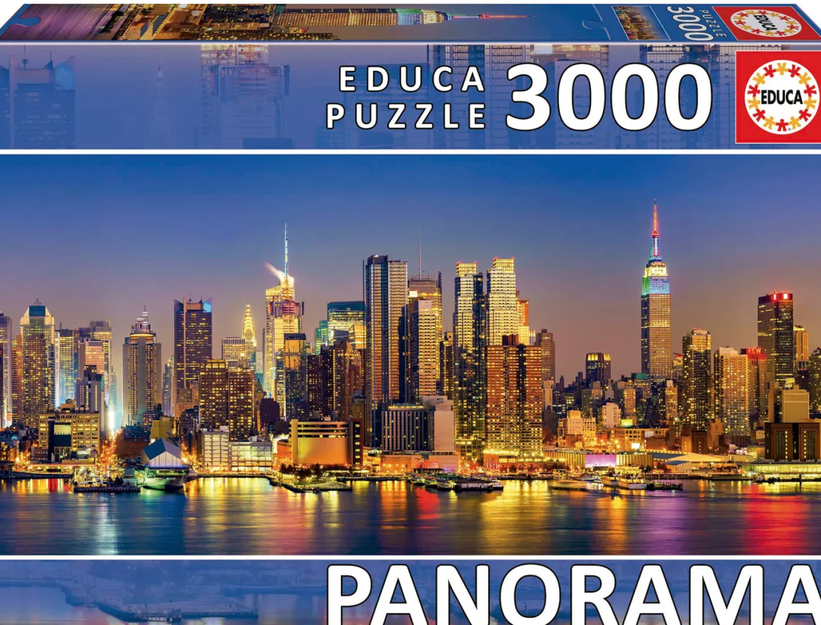 Educa New York Skyline Panorama - puzzel van 3000 stukjes